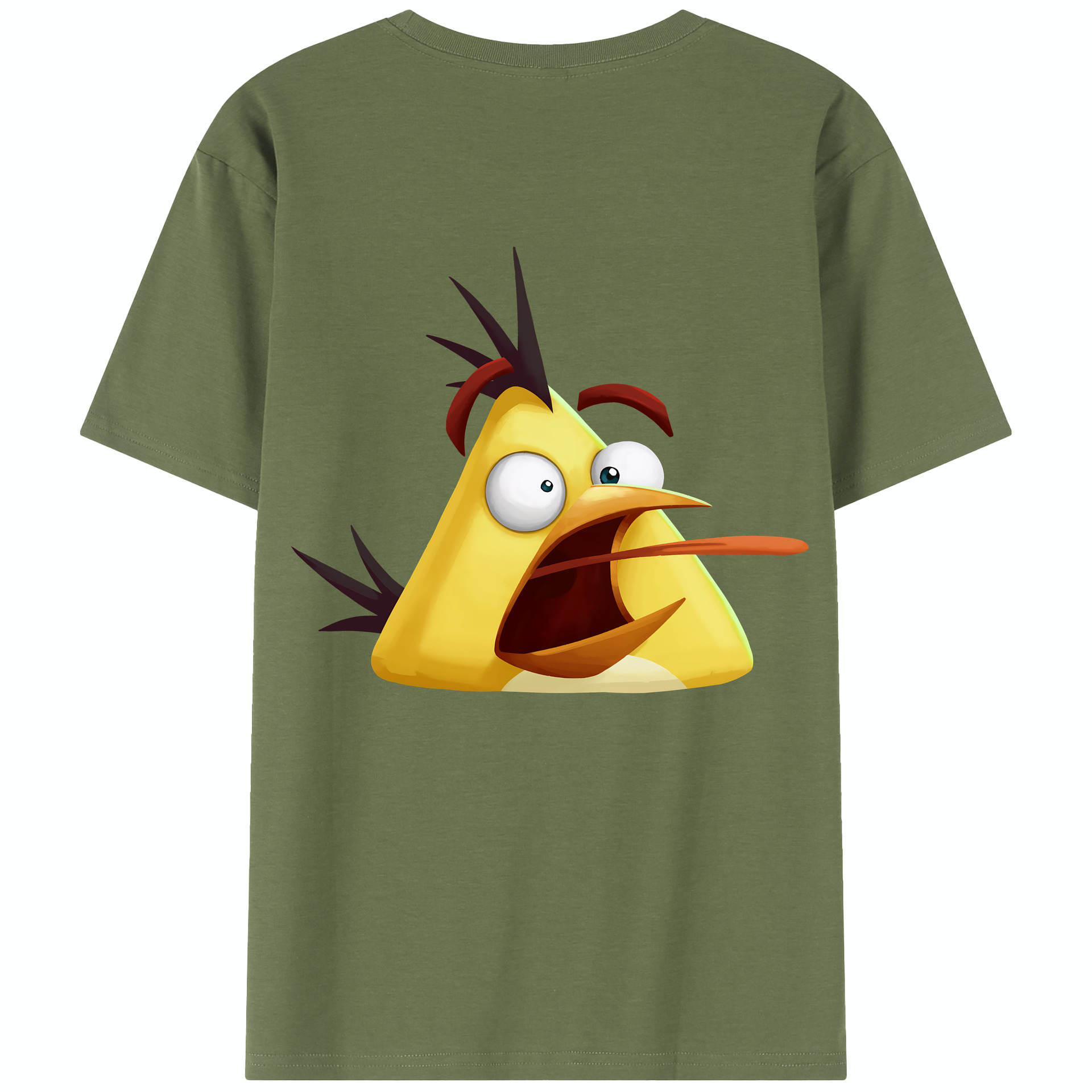 （画像用） Angry Birds アングリーバード 綿100％半袖Tシャツ（背面プリント）